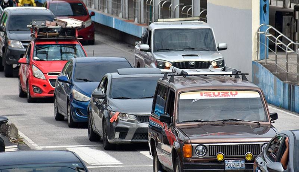 Cuscatlán y La Paz son los departamentos con el mayor incremento del parque vehicular en 2024