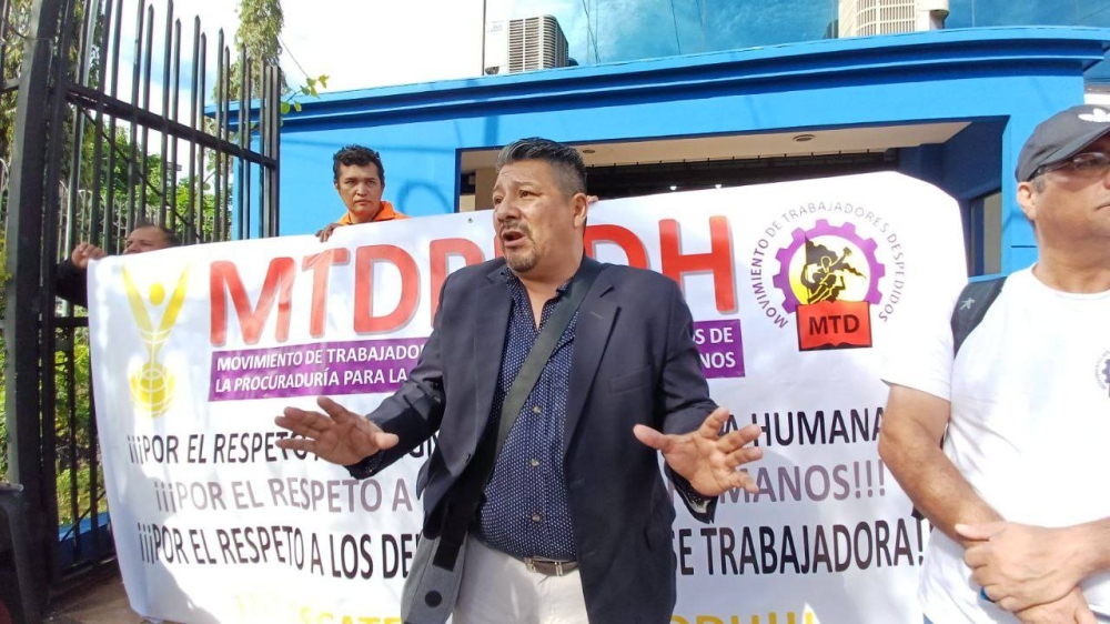 Sindicalistas de la PDDH denuncian supresión de plazas y a la procuradora Caballero de Guevara