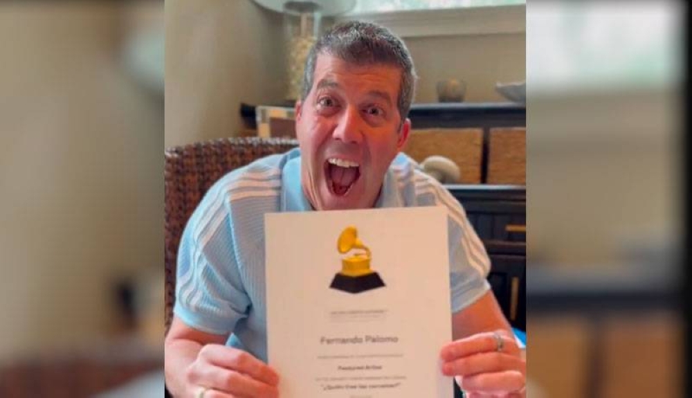 Fernando Palomo agradece a Rawayana tras recibir certificado como ganador del Grammy