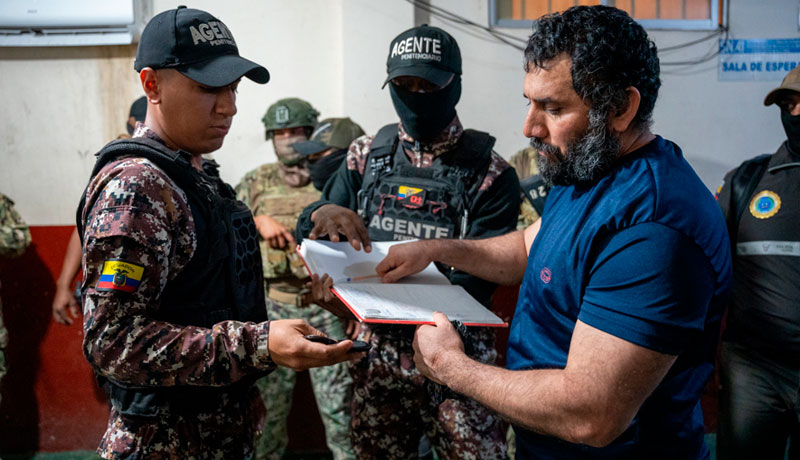"Fito", el narco y líder criminal más buscado de Ecuador, es extraditado a EE.UU.