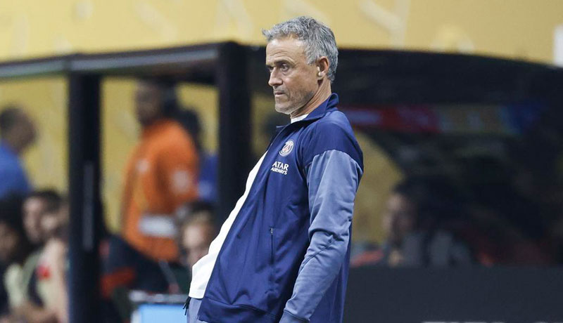 Luis Enrique, entrenador del Paris Saint-Germain. / EFE