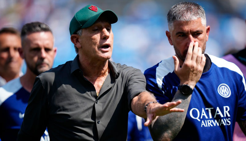 Renato Gaúcho (i), entrenador del Fluminense. EFE
