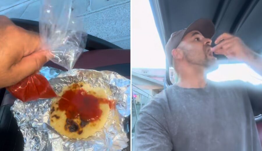Tiktoker descubre la pupusa más exótica y costosa del mundo… ¡en San Pedro, Belice!
