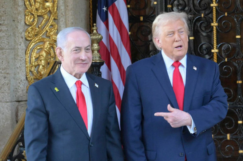 Trump dice que sin Netanyahu Israel "tal vez ya no existiría"